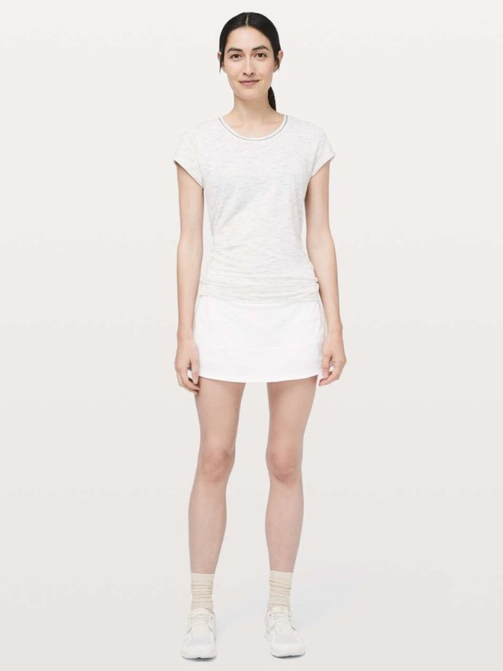 White Lululemon Pace Rival Skirt (Regular) *4-way Stretch 13" Size 8